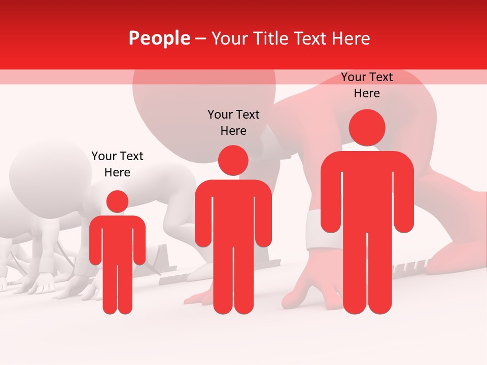 Success Worker Run PowerPoint Template