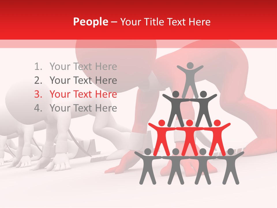 Success Worker Run PowerPoint Template