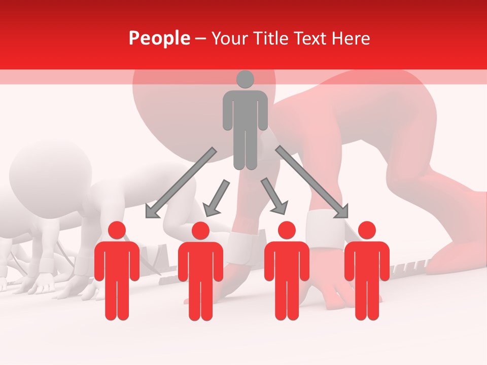 Success Worker Run PowerPoint Template