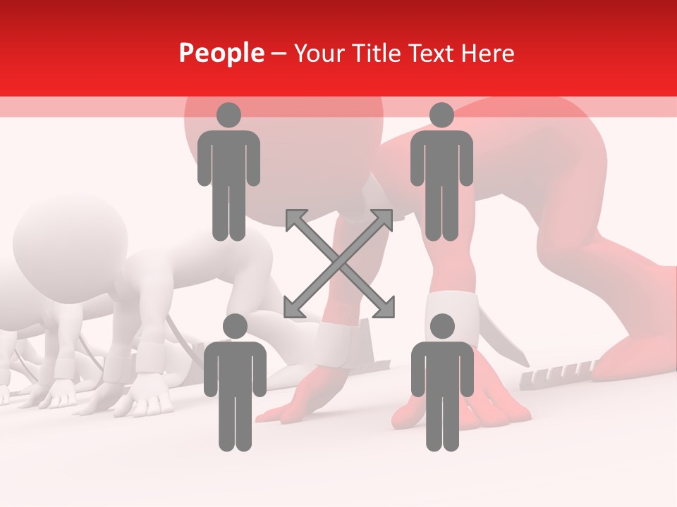 Success Worker Run PowerPoint Template