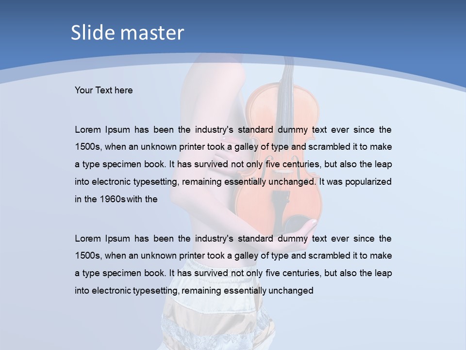 Octave Female Strings PowerPoint Template