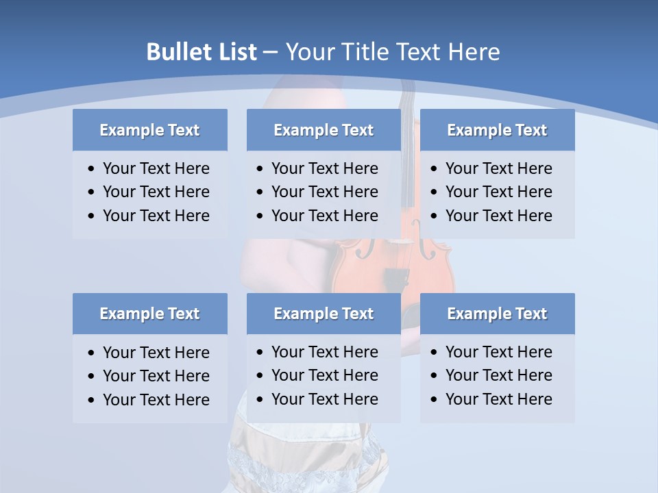 Octave Female Strings PowerPoint Template