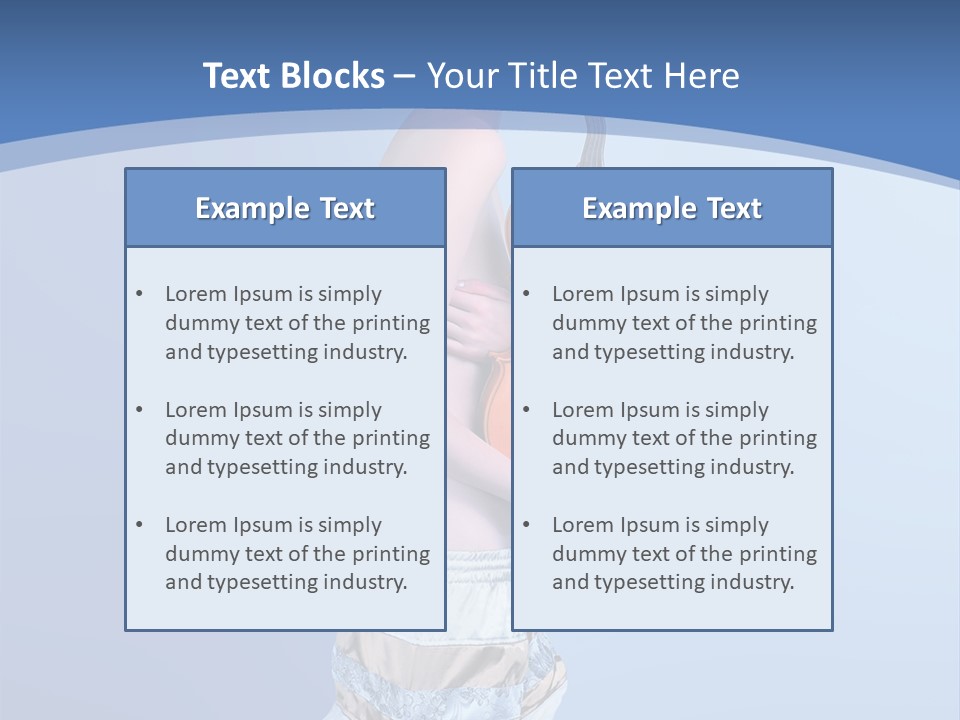 Octave Female Strings PowerPoint Template