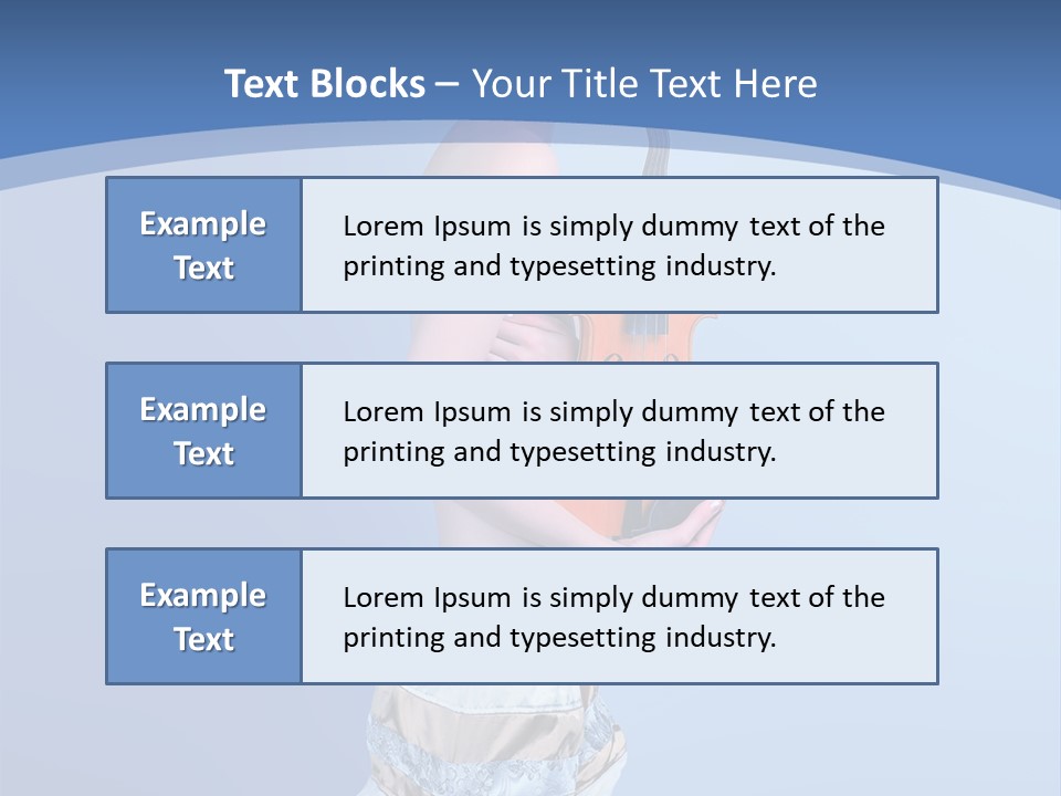 Octave Female Strings PowerPoint Template