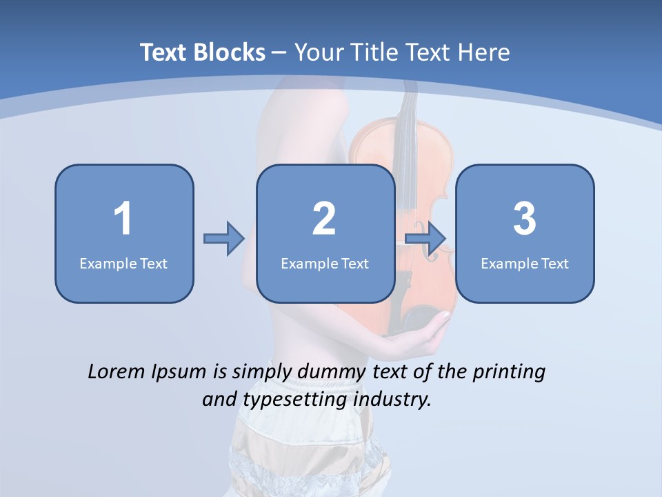 Octave Female Strings PowerPoint Template