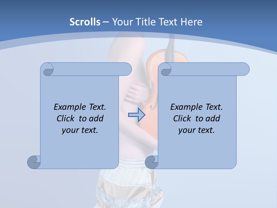 Octave Female Strings PowerPoint Template