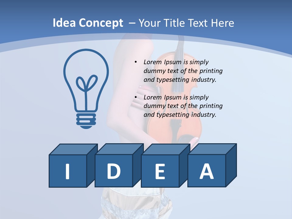 Octave Female Strings PowerPoint Template