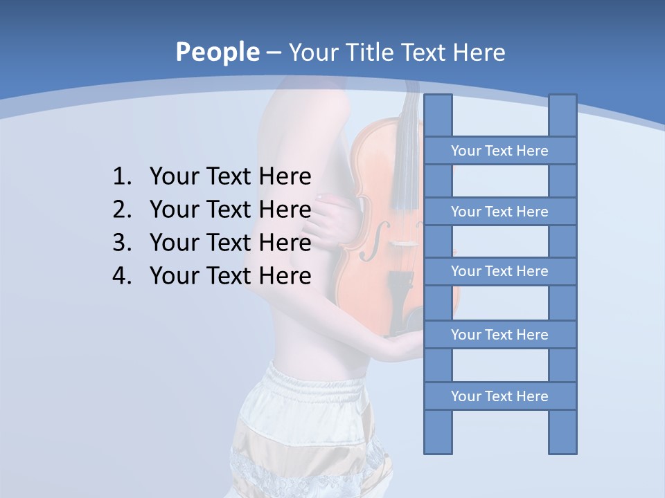 Octave Female Strings PowerPoint Template