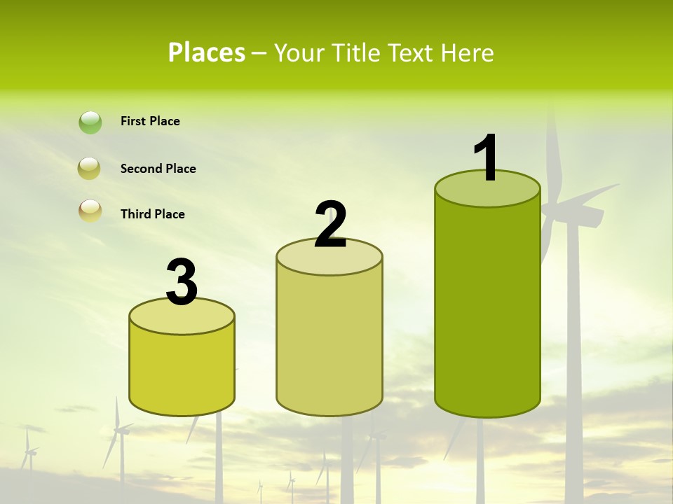 Turbine Landscape Alternative PowerPoint Template