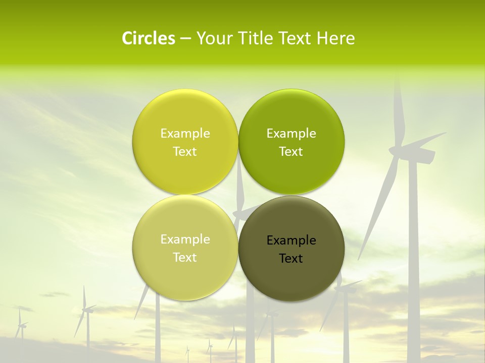 Turbine Landscape Alternative PowerPoint Template