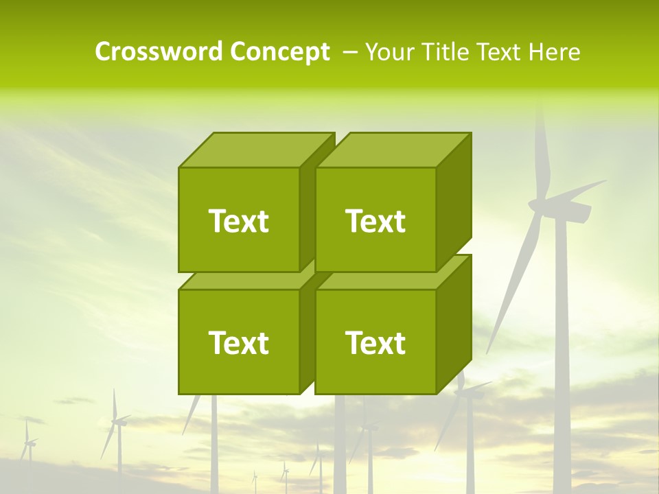 Turbine Landscape Alternative PowerPoint Template