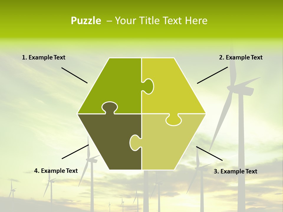 Turbine Landscape Alternative PowerPoint Template