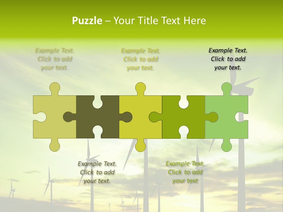 Turbine Landscape Alternative PowerPoint Template
