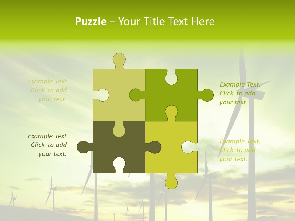 Turbine Landscape Alternative PowerPoint Template
