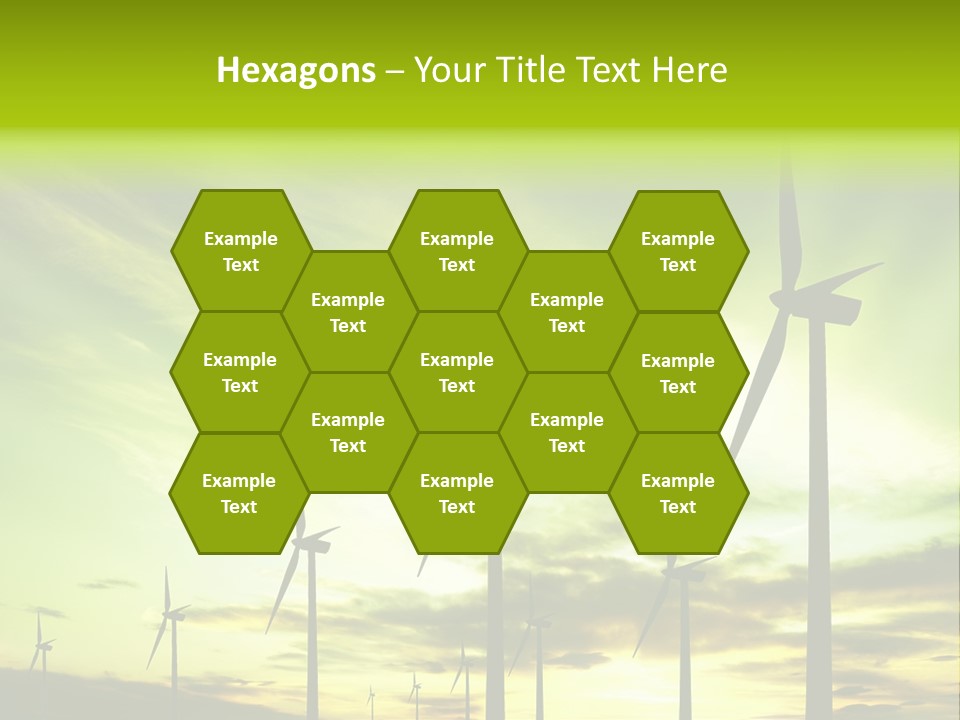 Turbine Landscape Alternative PowerPoint Template