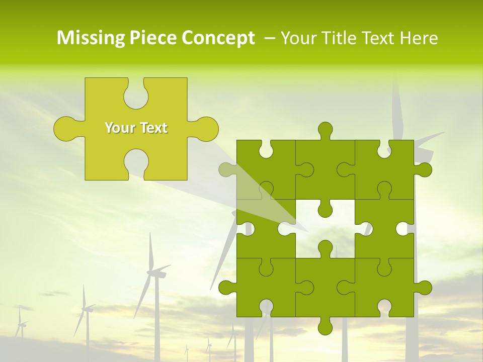 Turbine Landscape Alternative PowerPoint Template