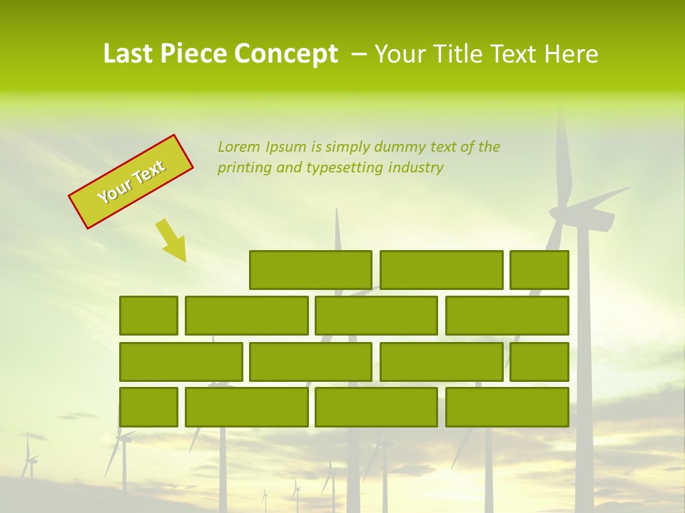 Turbine Landscape Alternative PowerPoint Template