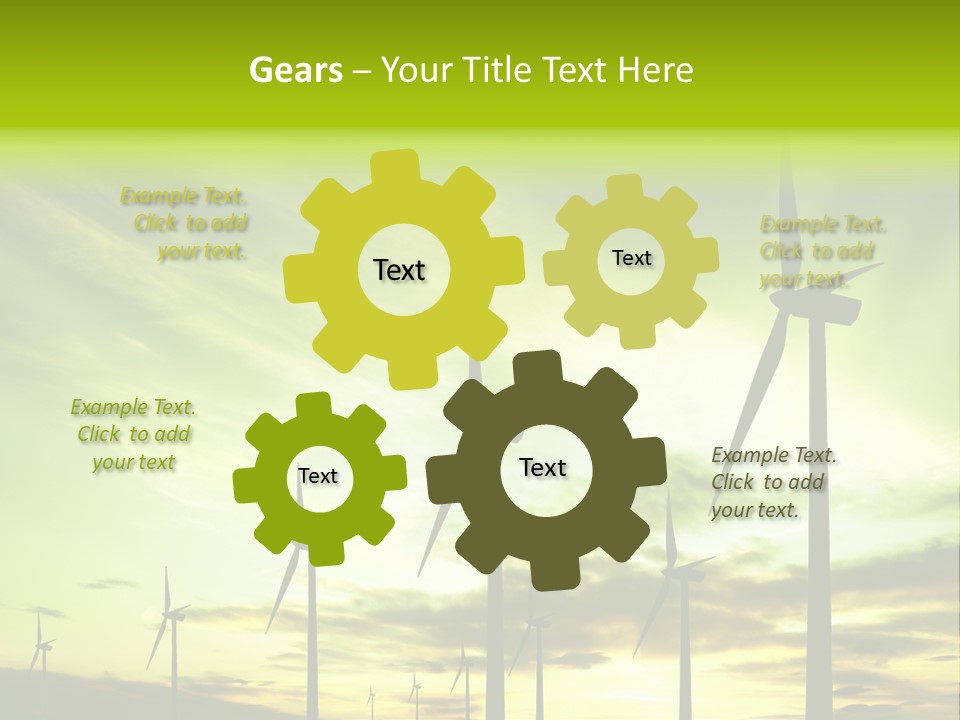 Turbine Landscape Alternative PowerPoint Template
