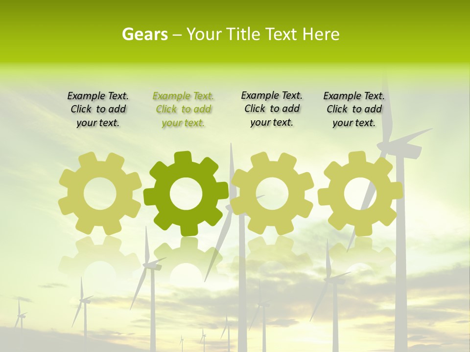 Turbine Landscape Alternative PowerPoint Template