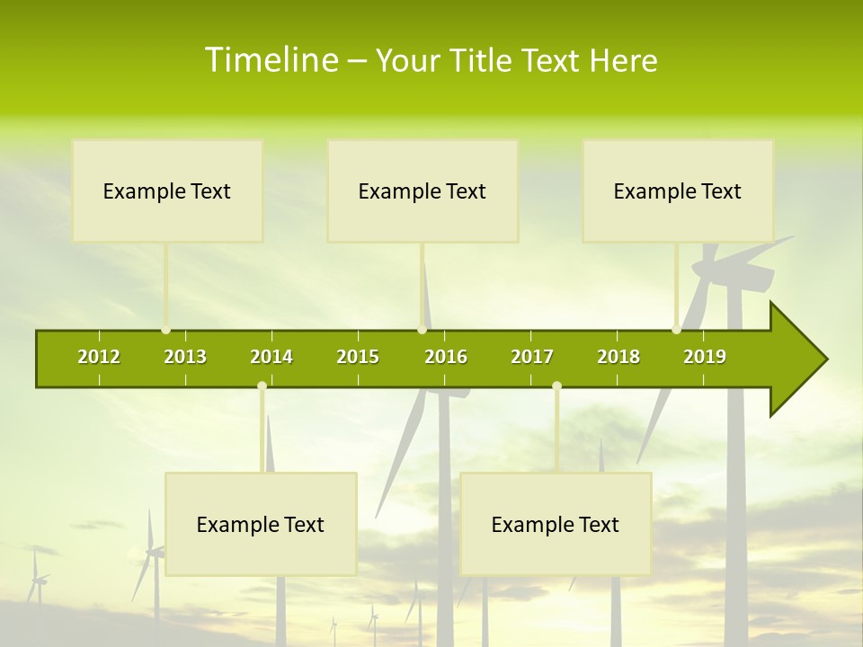 Turbine Landscape Alternative PowerPoint Template