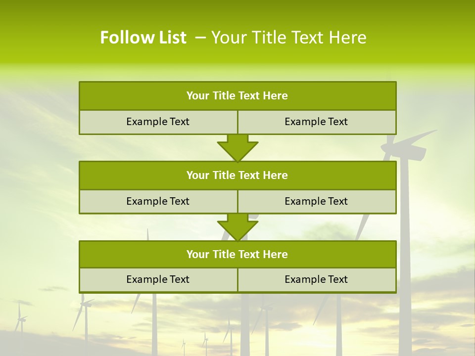 Turbine Landscape Alternative PowerPoint Template