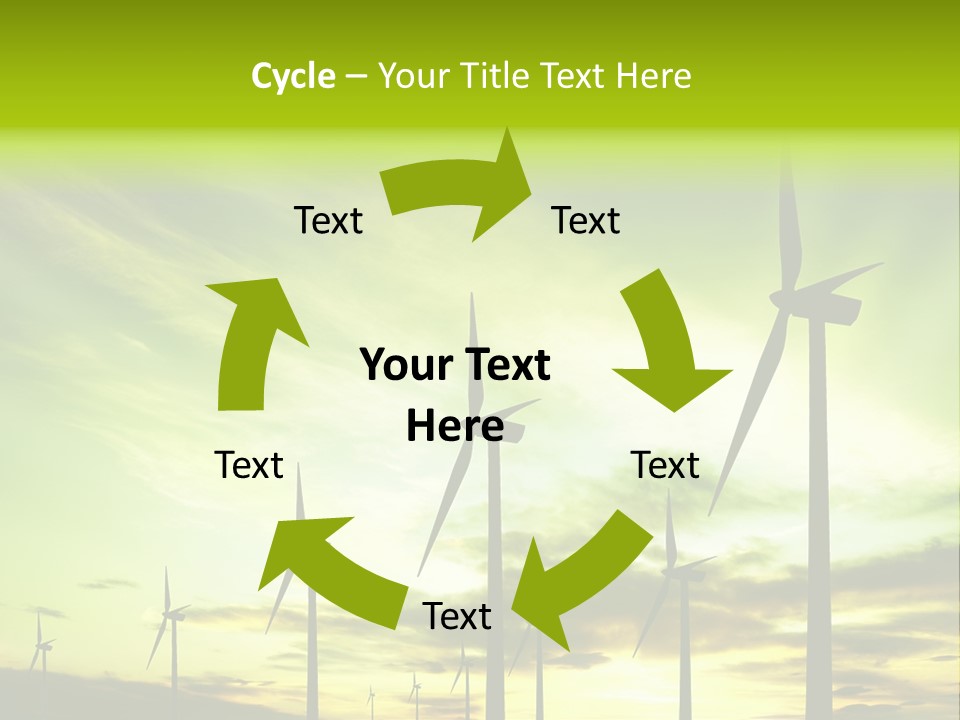 Turbine Landscape Alternative PowerPoint Template
