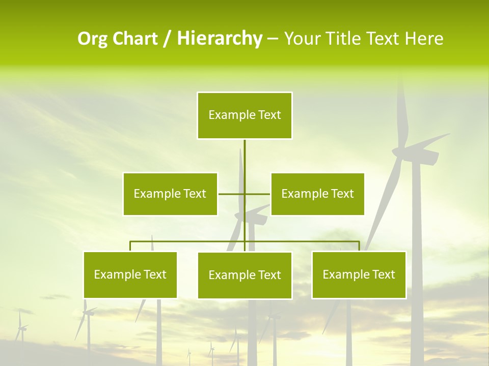 Turbine Landscape Alternative PowerPoint Template