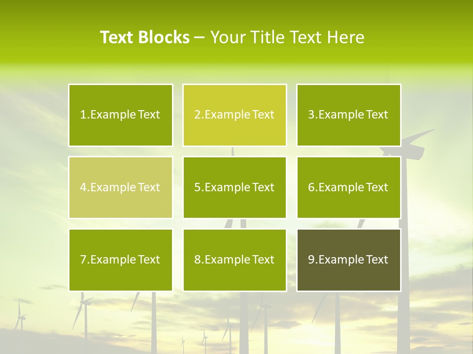 Turbine Landscape Alternative PowerPoint Template