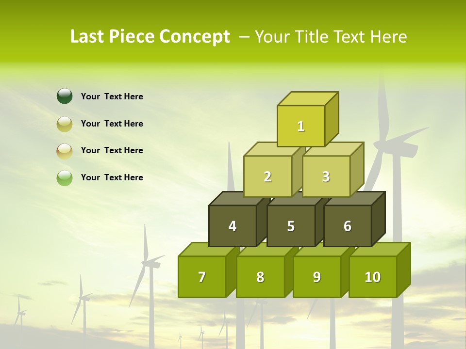 Turbine Landscape Alternative PowerPoint Template