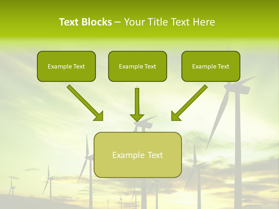 Turbine Landscape Alternative PowerPoint Template