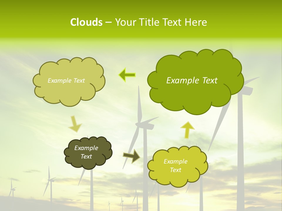 Turbine Landscape Alternative PowerPoint Template