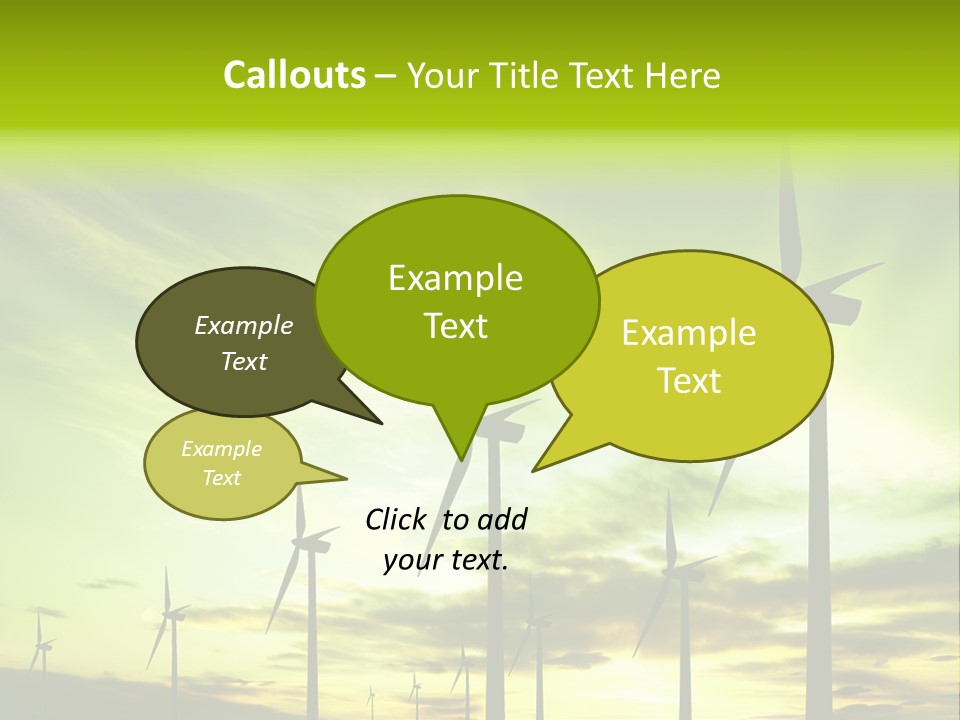 Turbine Landscape Alternative PowerPoint Template