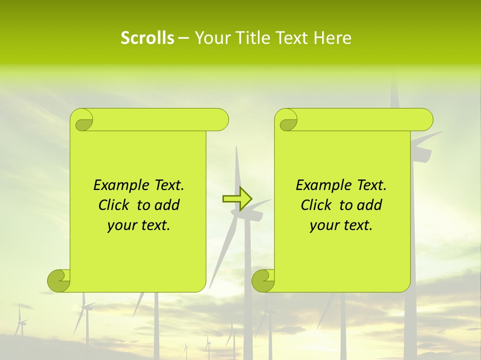 Turbine Landscape Alternative PowerPoint Template