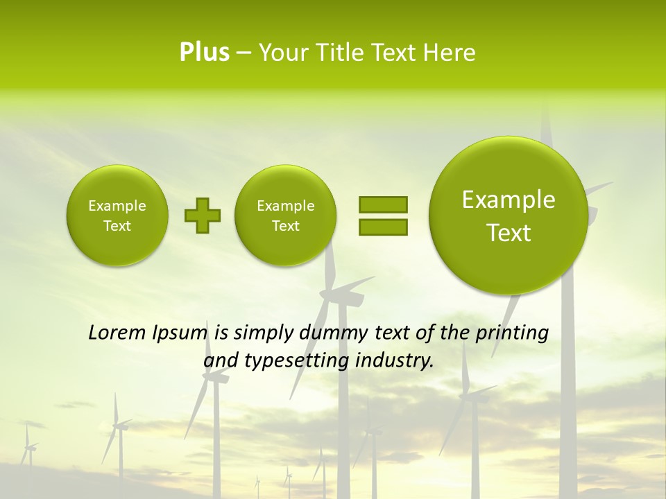 Turbine Landscape Alternative PowerPoint Template