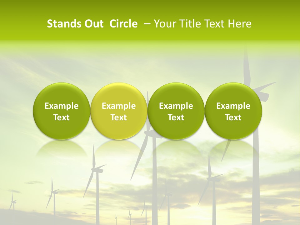 Turbine Landscape Alternative PowerPoint Template
