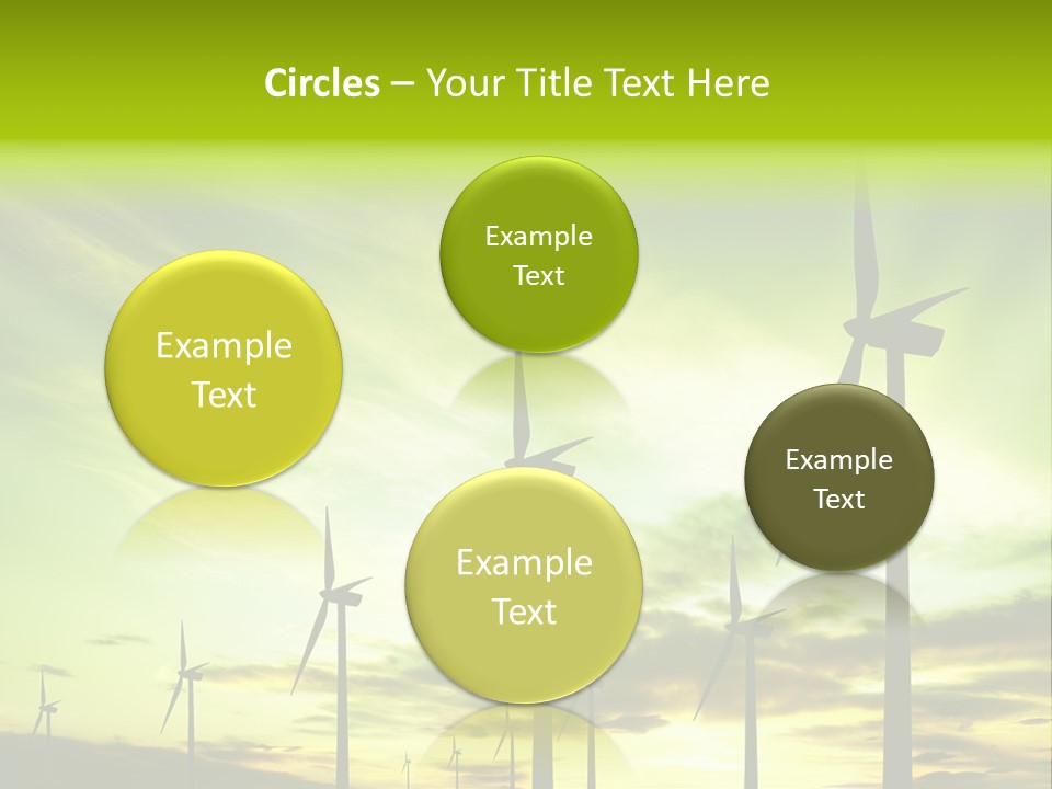 Turbine Landscape Alternative PowerPoint Template
