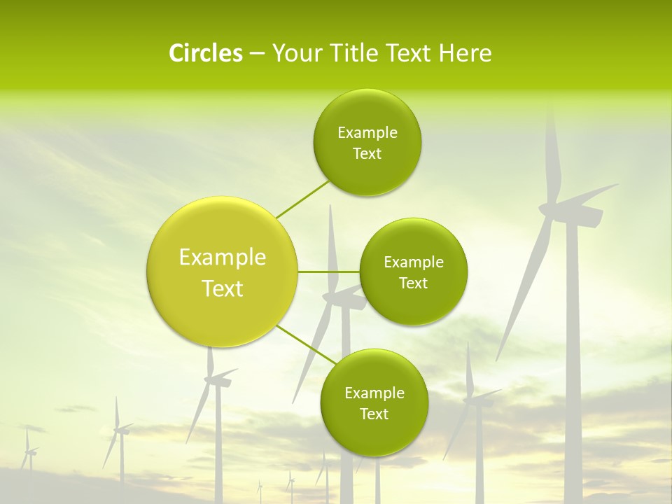 Turbine Landscape Alternative PowerPoint Template