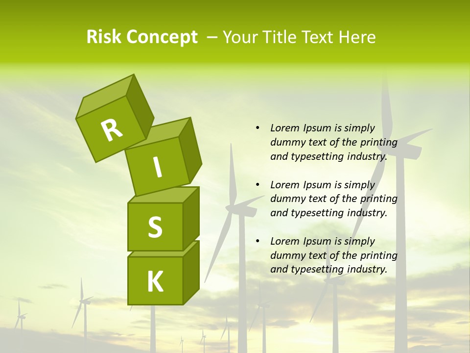 Turbine Landscape Alternative PowerPoint Template