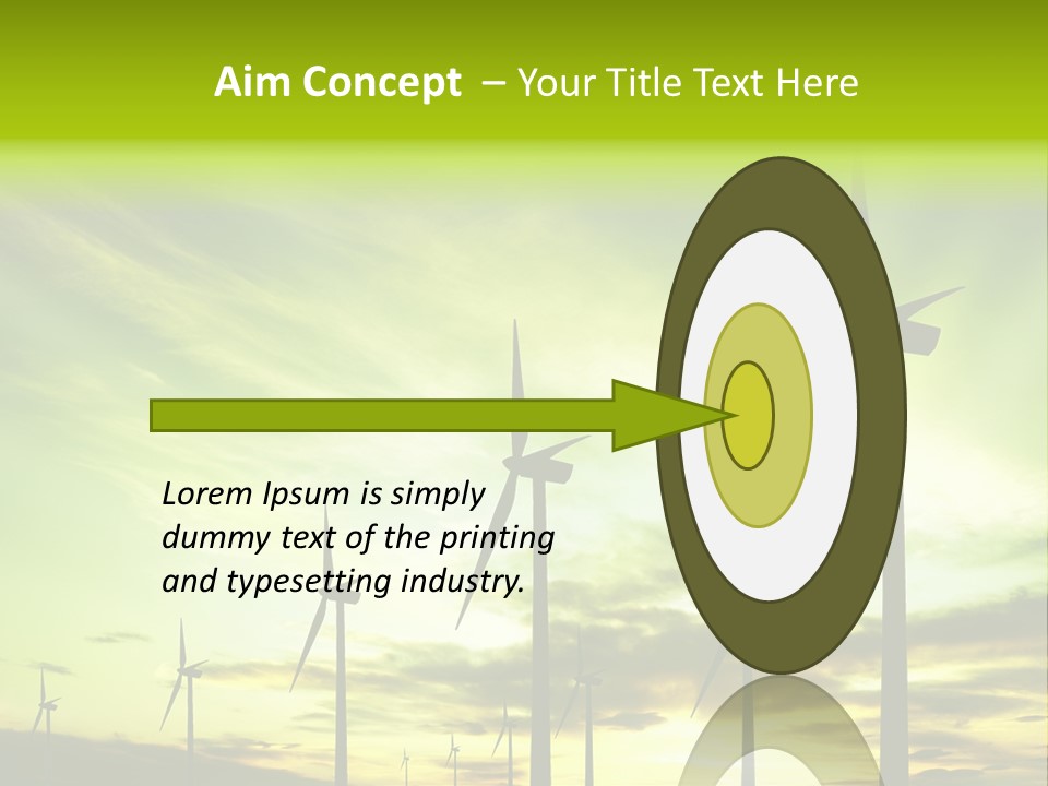 Turbine Landscape Alternative PowerPoint Template