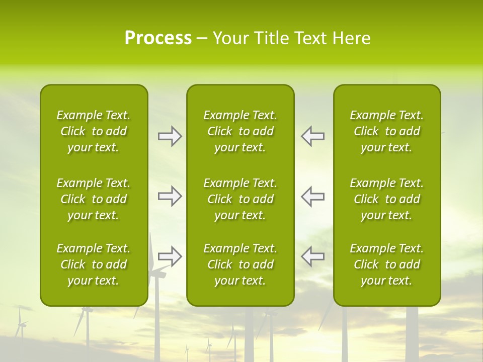 Turbine Landscape Alternative PowerPoint Template