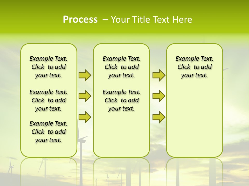Turbine Landscape Alternative PowerPoint Template
