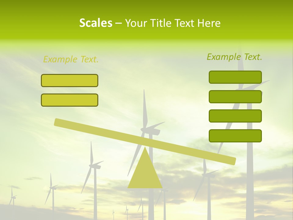 Turbine Landscape Alternative PowerPoint Template