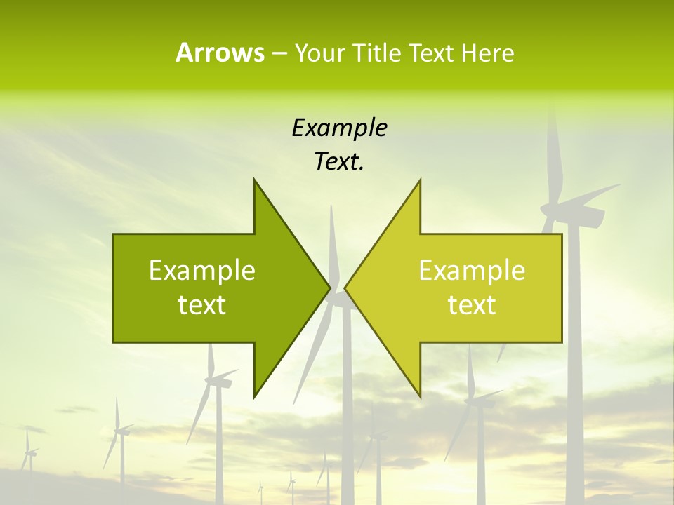 Turbine Landscape Alternative PowerPoint Template