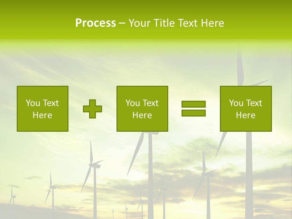 Turbine Landscape Alternative PowerPoint Template