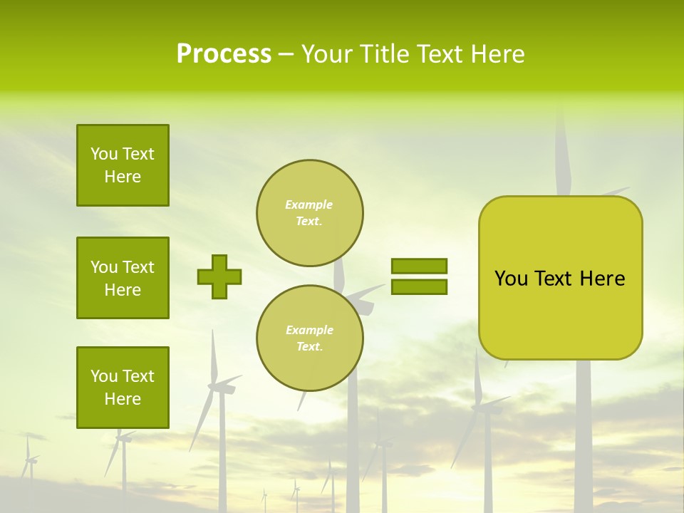 Turbine Landscape Alternative PowerPoint Template