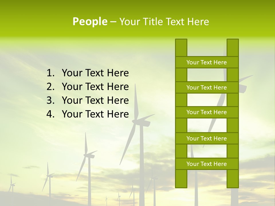 Turbine Landscape Alternative PowerPoint Template