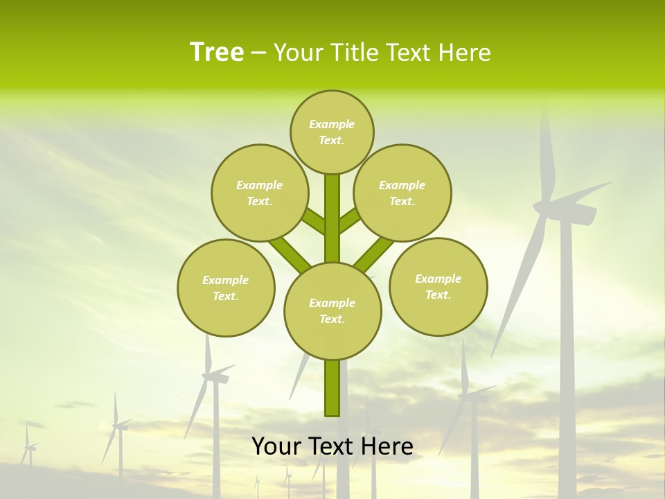 Turbine Landscape Alternative PowerPoint Template
