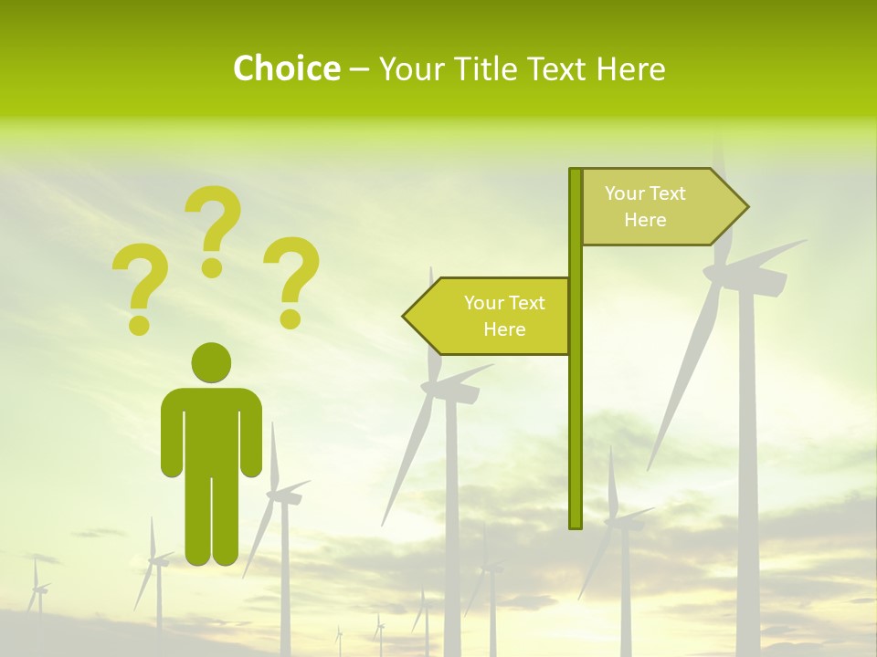 Turbine Landscape Alternative PowerPoint Template