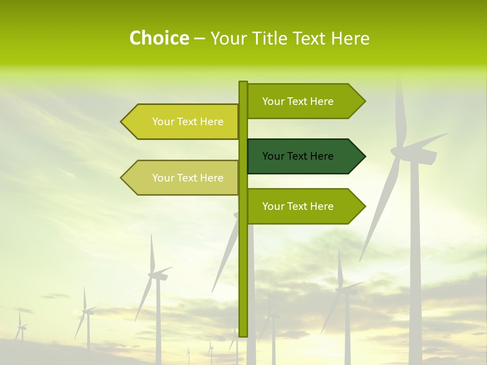 Turbine Landscape Alternative PowerPoint Template
