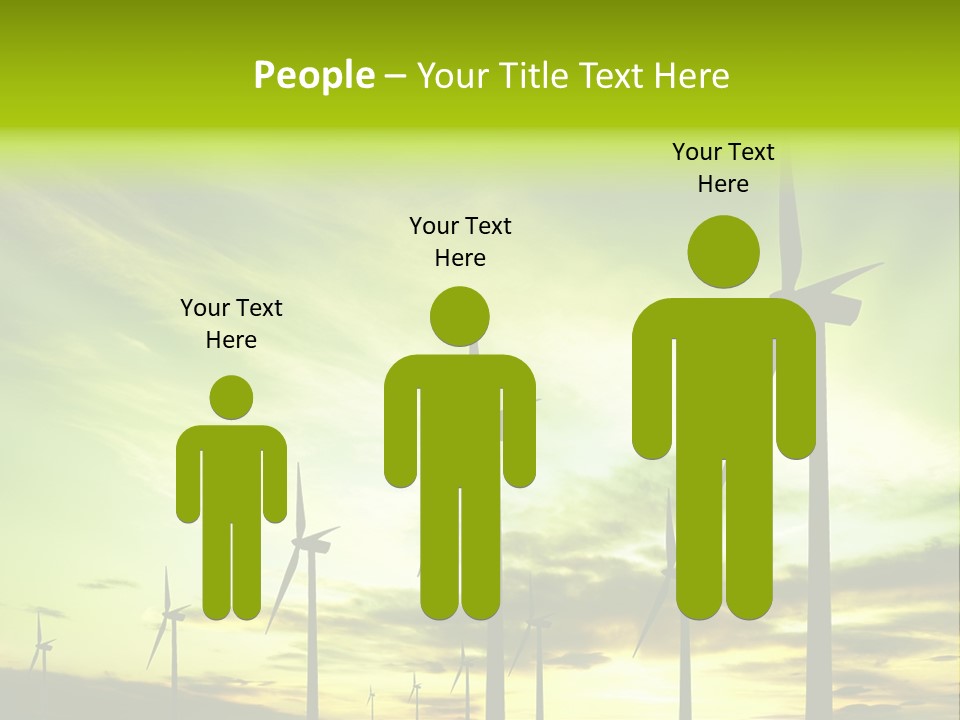 Turbine Landscape Alternative PowerPoint Template